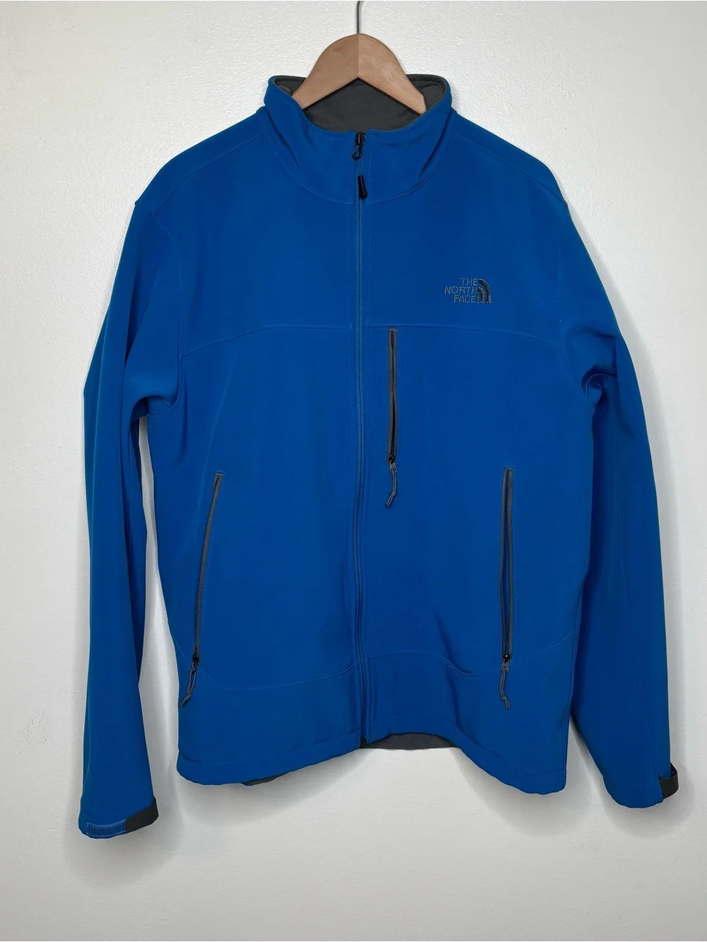 The North Face Apex Bionic Softshell Blue Jacket Mens Large